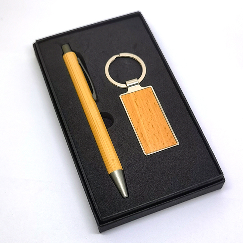 Promotional Stationary Gift Set Giveaway Custom Logo Keychain As Small Gift For Business Corporate Gift Sets