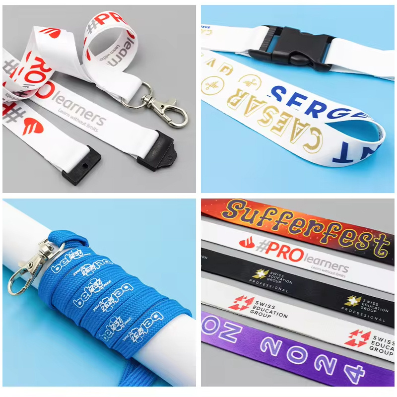 Lanyards Accessories Print Custom Phone Wrist Neck Personalized Medal Polyester Promotional Lanyard With Id Card Badge Holder