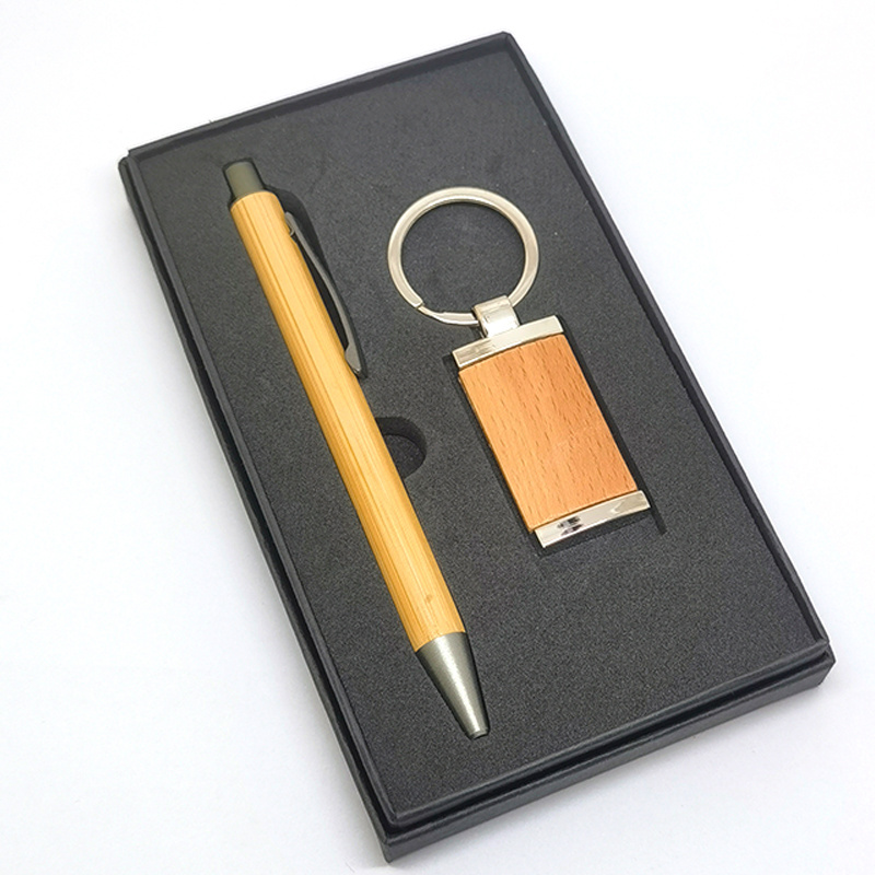 Promotional Stationary Gift Set Giveaway Custom Logo Keychain As Small Gift For Business Corporate Gift Sets