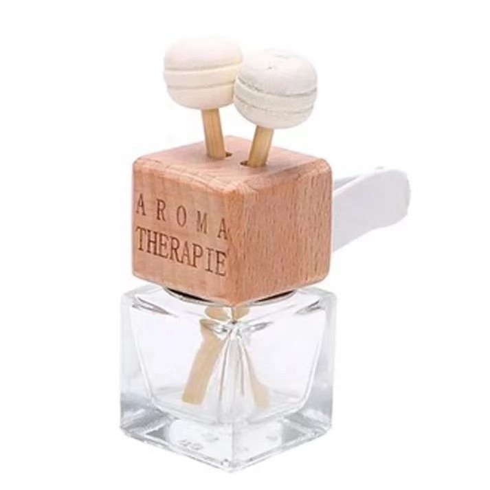 Wholesale Wood Hanging Car Aroma Diffuser 6ml 10ml Car Perfume Bottle Glass Car Diffuser Bottle