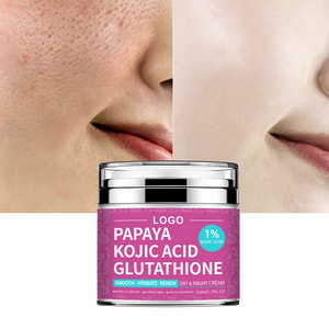 Private label OEM Organic Skincare moisturising anti aging anti Wrinkle bleaching papaya kojic acid whitening cream