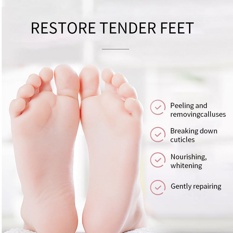 OEM Herbal Pedicure Spa Peel Foot Mask Liquid Form Lavender Scented Callus Removal Crack Heel Exfoliating Sock