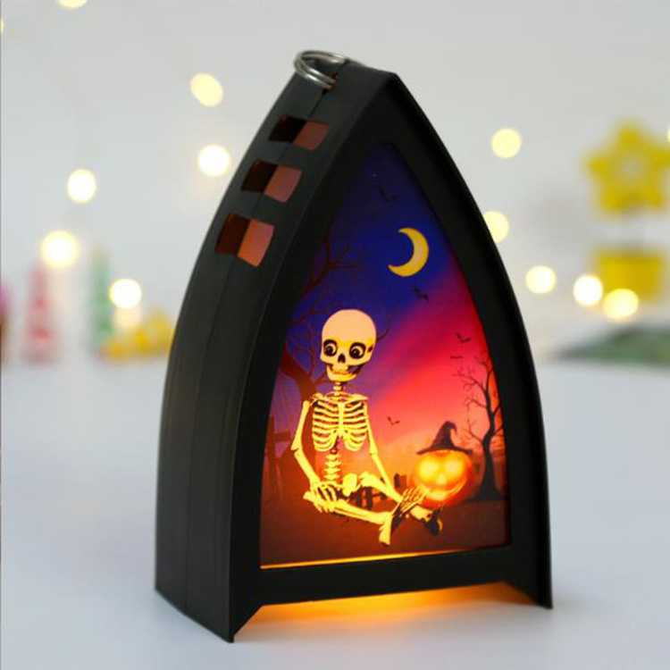 2023 New Design Trick or Treat Glowing Halloween Lanterns Light Up Pumpkin Lamp Halloween Ornaments For Party Decoration