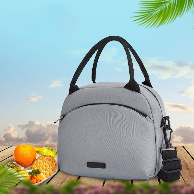 ZX044 Leakproof Insulated Cooler Lunch Tote Bags for Work Bento Box Insulated Messenger Bags Camping Fresh Keeping Handbags