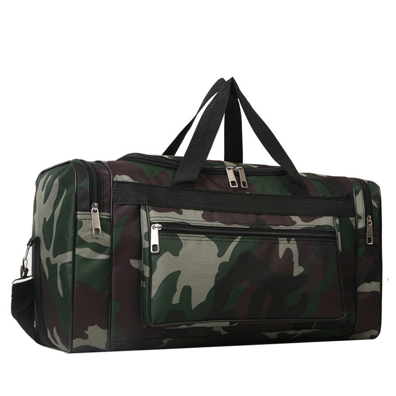 HR679 Unisex Outdoor Camouflage Luggage Travel Bag Oxford Travel Sports Storage Handbag Waterproof Short Distance Travel Bag