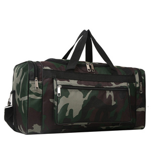 HR679 Unisex Outdoor Camouflage Luggage Travel Bag Oxford Travel Sports Storage Handbag Waterproof Short Distance Travel Bag