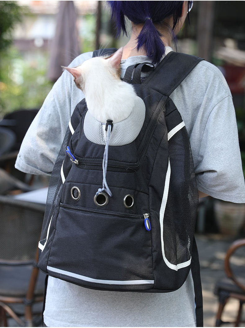 KBW075 2023 New Cat and Dog Out Portable Pet Bag Pet Travel Cat Bag Breathable Space Bag Pet Backpack