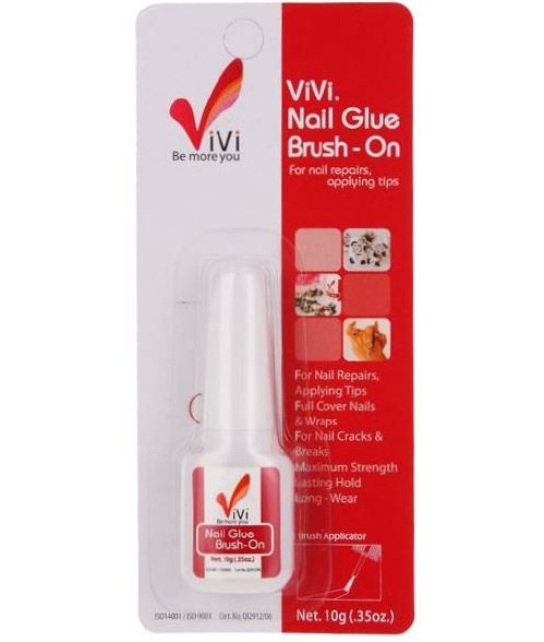 Korea VIVI Nail Glue 10g Brush Type