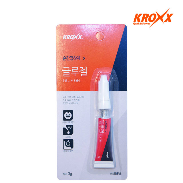 KROXX ADHESIVE GEL HIGH VISCOSITY EXTREMELY STRONG SUPER GLUE CYANOACRYLATE 301 BRAND