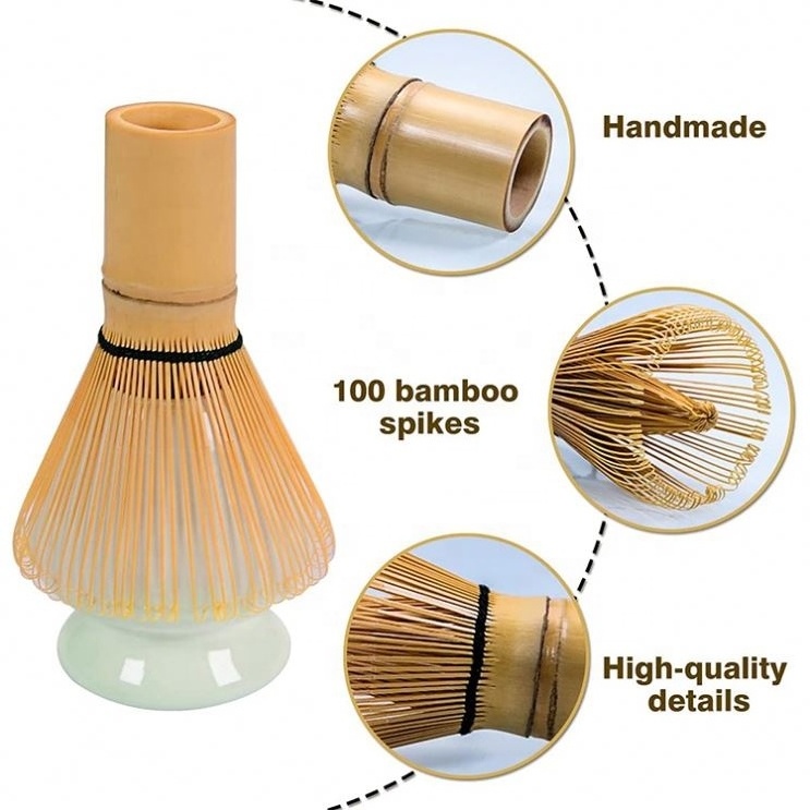 Culi Hot-selling Japanese Matcha Accessory Set Including Bamboo Whisk and Spoon with Custom Logo