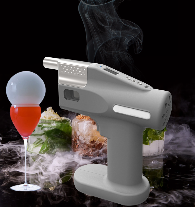 Factory Supply Smoking Gun Cocktail Smoker Portable Smoke Infuser Cold Throawer Cookies Handheld Hubble Hookah Bar With Electric