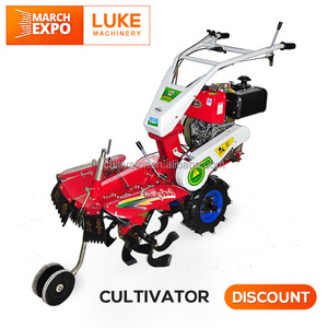 LUKE 3TG 6.5hp-13hp Tobacco and sugarcane ginger farming equipment tools with tiller/ditcher/ridging/earthing up/trailer/seeder