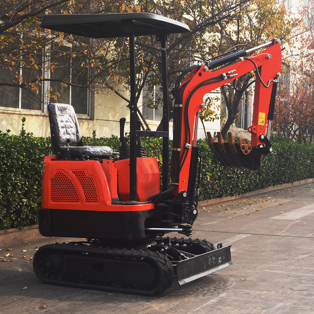 1 ton mini excavator  with hammer for grave digging for sale