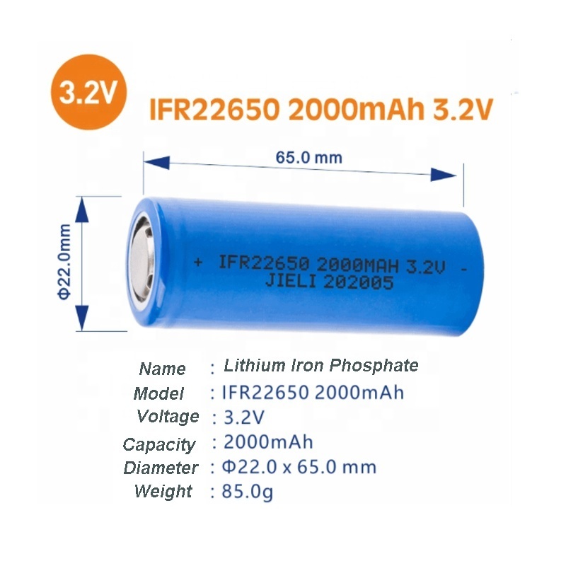 3.2V Lithium Iron Phosphate battery IFR22650 Lifepo4 batteries 22650 3.2Voltage