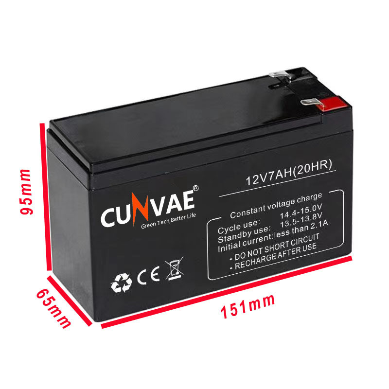 Rechargeable battery 12V 7.2AH smf maintenance free vrla lead acid battery 12v 7ah for ups backup power replacement battery