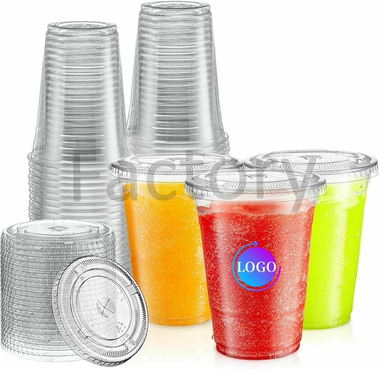 7 8 9 10 12 16 20 oz disposable plastic pet cup with dome flat lid straw manufacturer wholesale cold drinks coffee clear cups