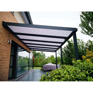 Design High quality Wall Mount Gazebo Garden Pergola modern aluminium closed roof pergola polycarbonate roof