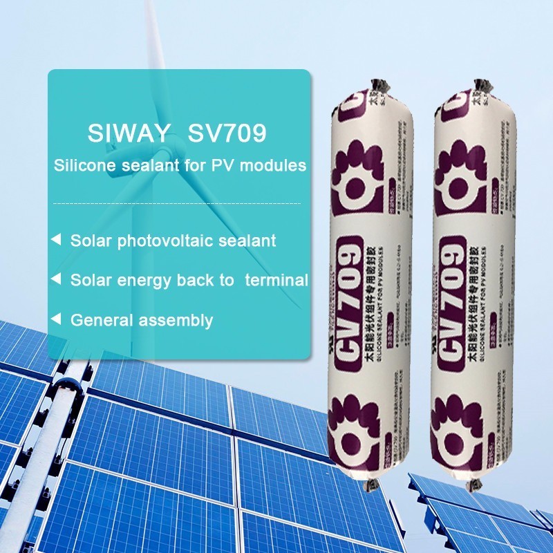 Sv709 solar panels photovoltaic low volatile RTV one component Silicone Adhesive Sealant