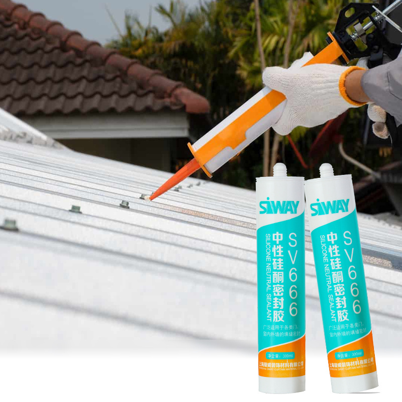 High Performance 100% Waterproof Roof Gutter Metal Silicone Sealant