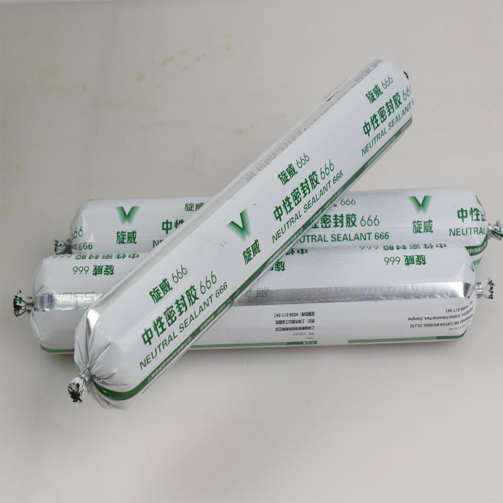 china suppliers OEM  adhesive calking neutral silicone sealant with black/white super glue for window and door