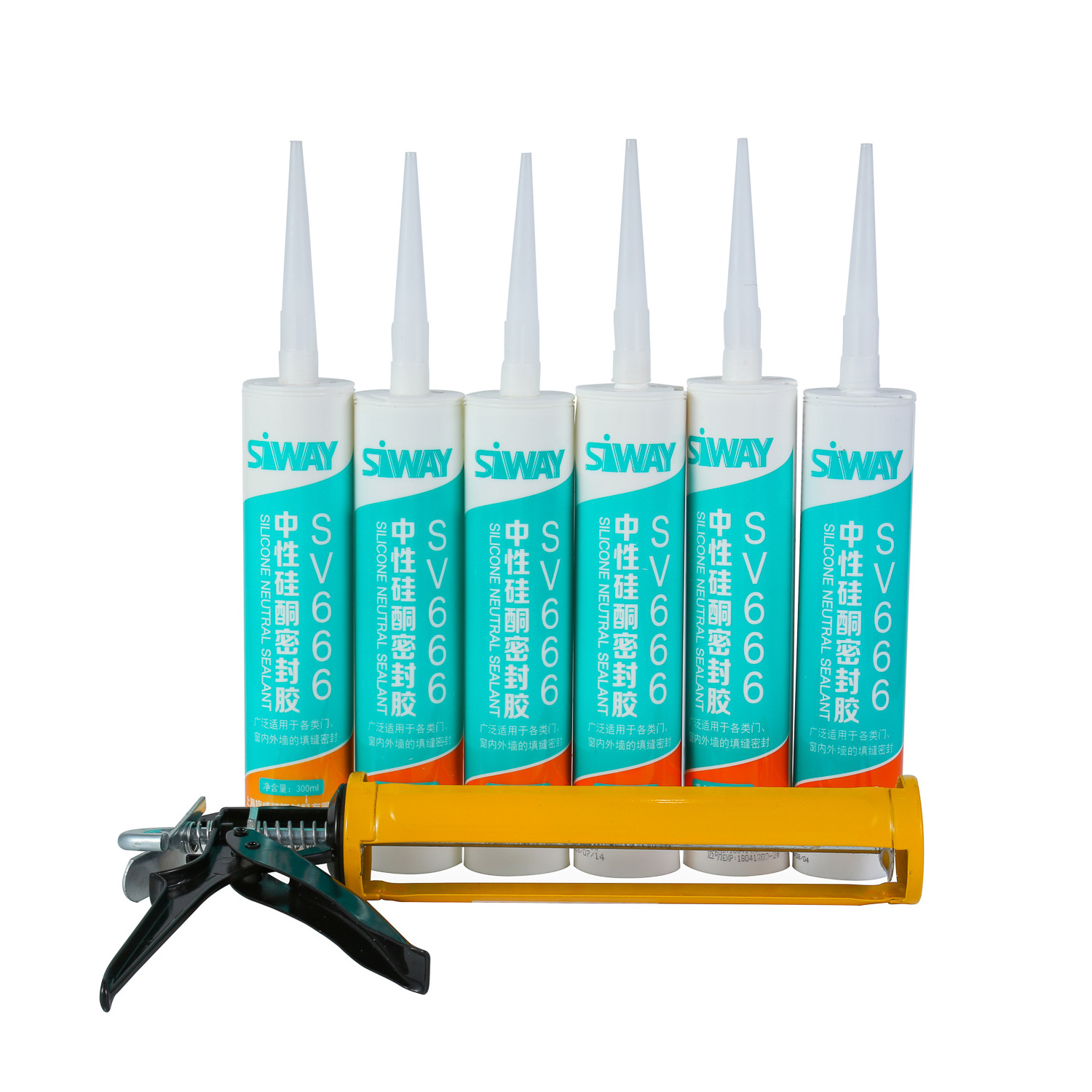 china suppliers OEM  adhesive calking neutral silicone sealant with black/white super glue for window and door