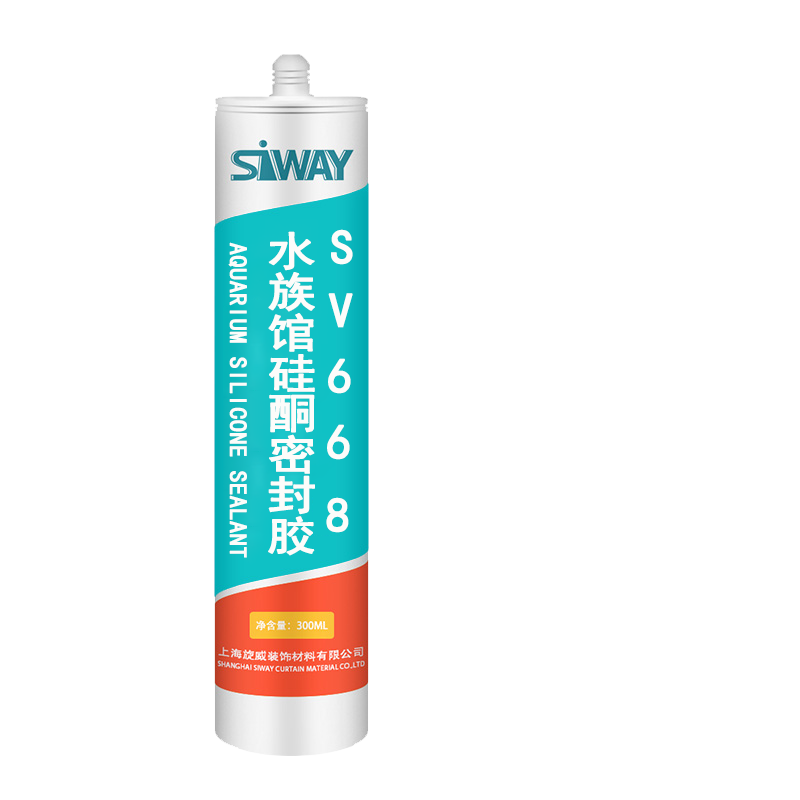 One-component moisture-curing aquarium 280 ml acetic Fish Tank acid Silicone sealant for swimming pool