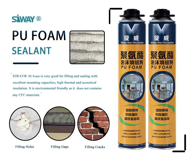 High Bonding Strength Polyurethane Foam Large expanding pu foam filling gaps