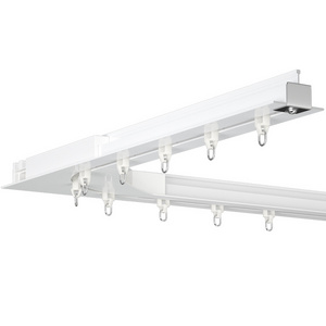 Hidden Aluminium Curtain Track Ceiling Mounted Curtain Rails  System For Hospital Clinic