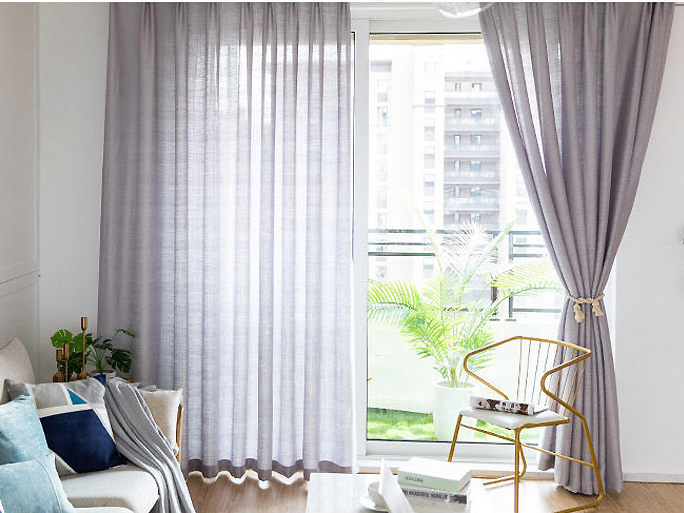 European Style Elegant Voile Curtain Fabric solid color Tulle Sheer Curtain for Home Hotel