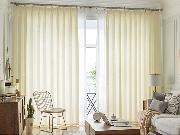 European Style Elegant Voile Curtain Fabric solid color Tulle Sheer Curtain for Home Hotel