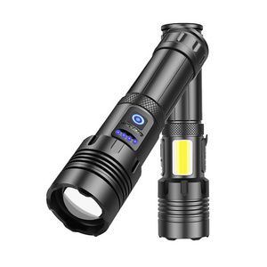 X160 Multitool Super Bright Emergency Led Flashlight Rechargeable with 26650 Battery Torch Flash Light with side COB