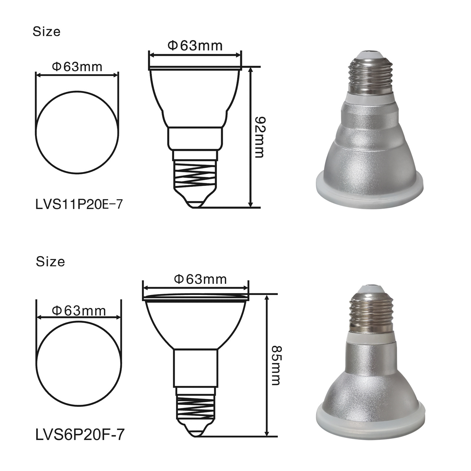 Cusomik 7W par20 agricultural greenhouses led bulb grow light e27 gu10 plant seeds bulbs flower