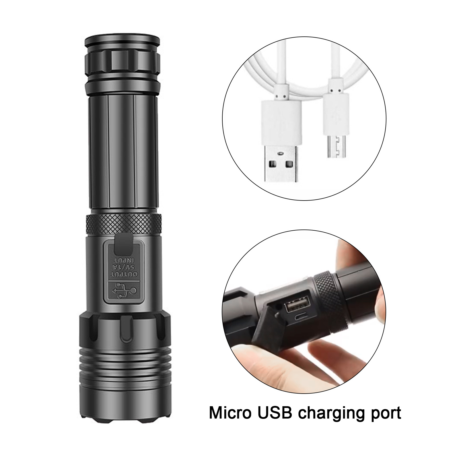 X160 Multitool Super Bright Emergency Led Flashlight Rechargeable with 26650 Battery Torch Flash Light with side COB