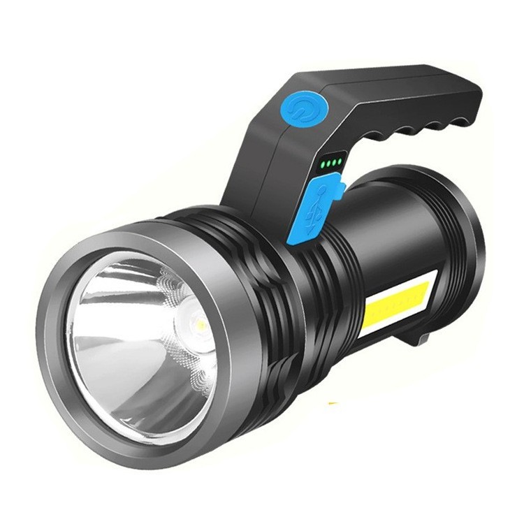 Cusomik new long distance lighting adventure camping portable Battery Emergency Led Torch Light flashlight