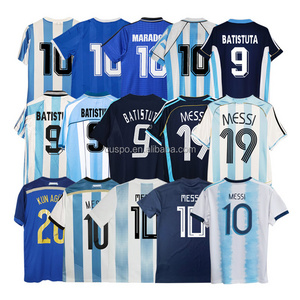 Custom 1978-2019 Top Thai Quality Argentina National Classic Shirt Vintage Football Jersey Messi Retro Soccer Jersey