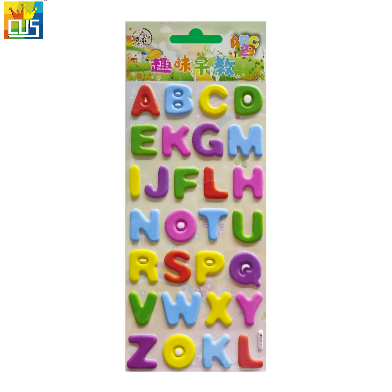 Alphabet Number Colorful Learning Educational Wall Decals Stickers for kindergarten child living room decoration