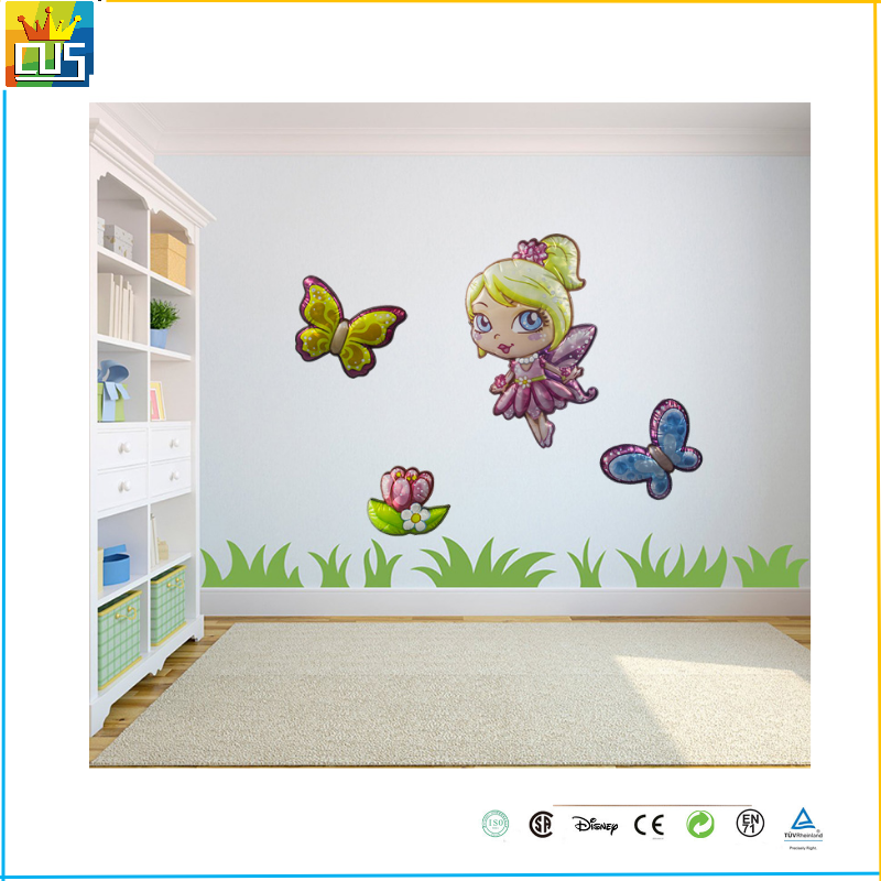 Animal Holographic Balloon 3D Pop-up Wall Art  Holiday Decor Cartoon  Kids 3D Stickers for bedroom living room