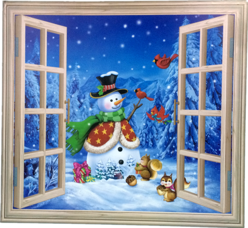 Home Decor 3D Wall Art Window Scenery Wall Stickers Kids Bedroom