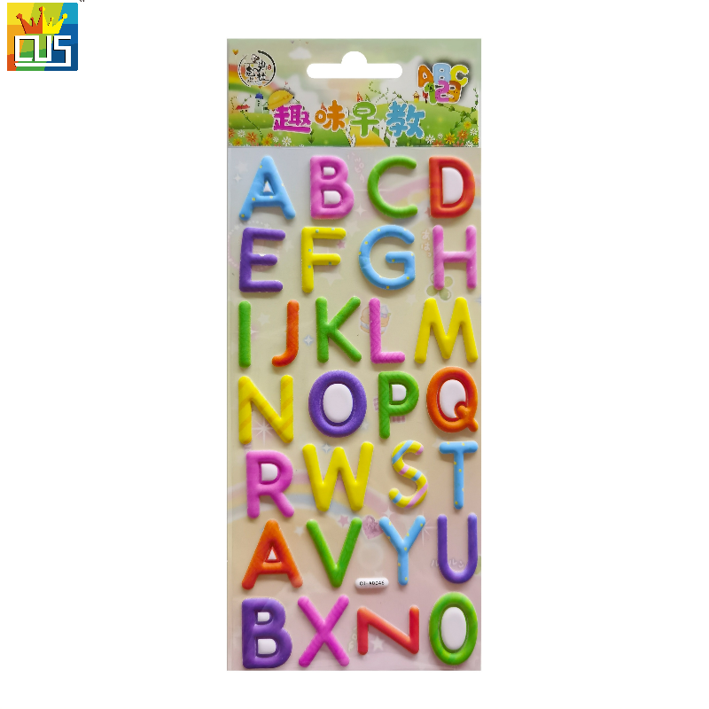 Alphabet Number Colorful Learning Educational Wall Decals Stickers for kindergarten child living room decoration