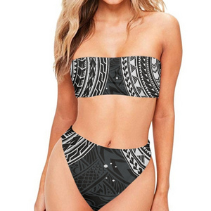 Summer Women's Sexy Hot Bikini Swimsuit Asian Polynesian Custom Two Piece Swimsuit Ladies Beachwear