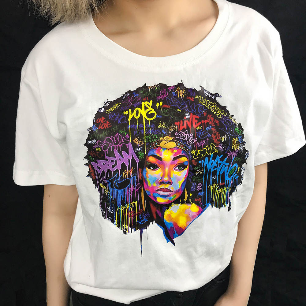 wholesale custom printed heat transfer vinyl design for t-shirts