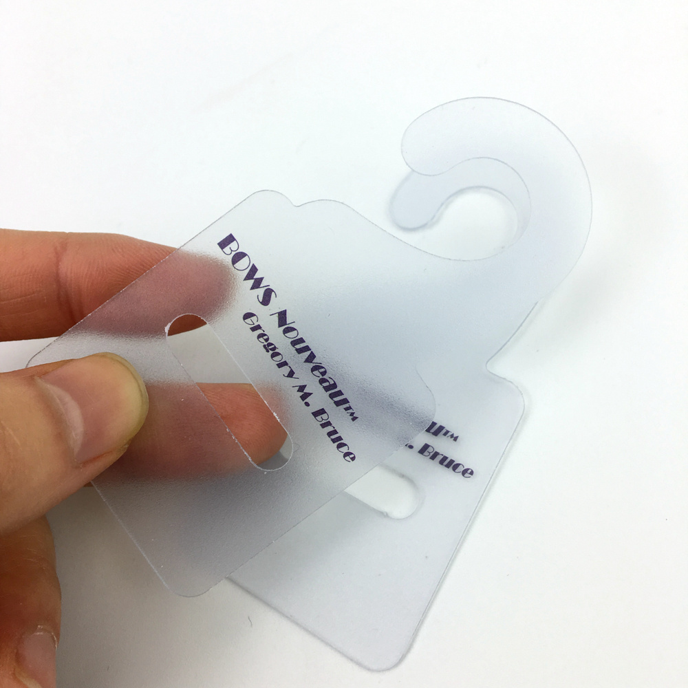 Wholesale Clear Pvc Hangtag Waterproof Tpu Plastic Clothing Hang Tag String Hangtag Pvc