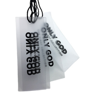 Wholesale Clear Pvc Hangtag Waterproof Tpu Plastic Clothing Hang Tag String Hangtag Pvc