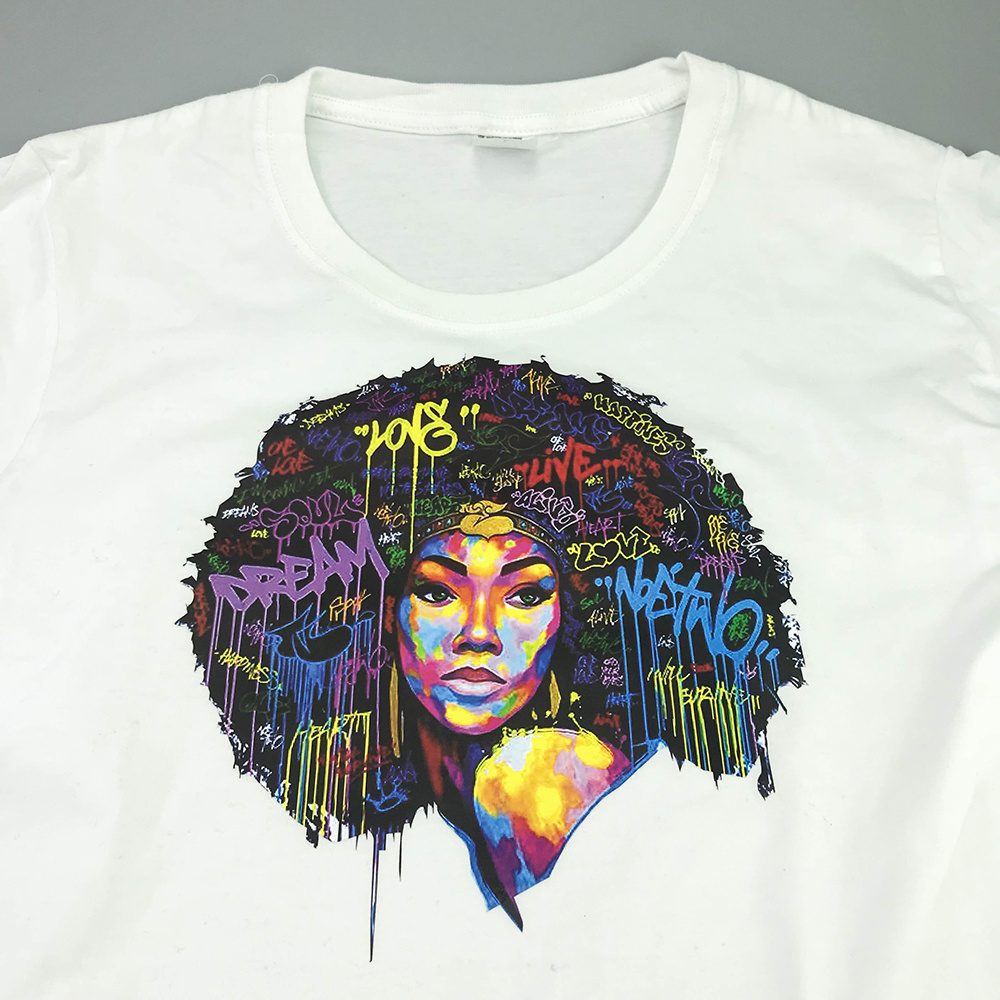 wholesale custom printed heat transfer vinyl design for t-shirts