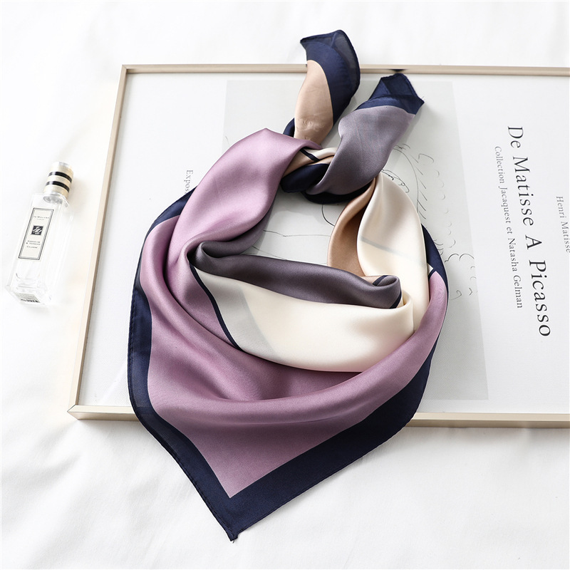 Matte Hijab Scarves Custom Logo Silk Designer Printed Polyester Designers Shawl Plain Luxury Head Hair 100% 70x70 Cm Satin Scarf