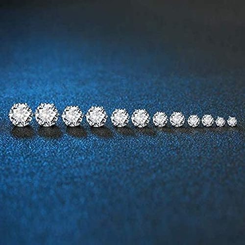 QIUHAN ODM Hypoallergenic Women Earrings Earrings Studs Cubic Zirconia Surgical Steel Hot Sale 6 Pairs Stainless Steel Zircon