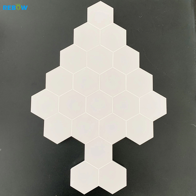 Bulk Blind Dropshipping hexagon lights Touch DIY Magnetic Modular Sensitive Wall Light Finger Touch Night Lights