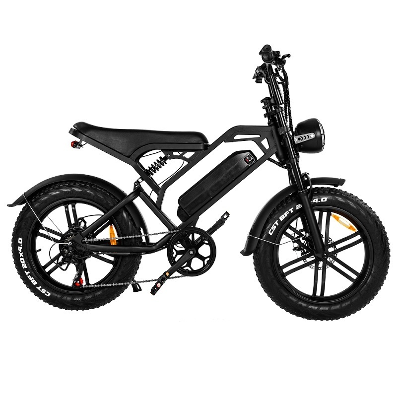 EU Warehouse Fat Tire Electric Bike 20inch V8 Foldable E bike Price 750W Motor 15AH Battery Electric Bicycle