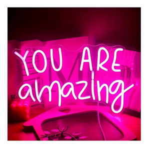 You Are Amazing LED Neon Light Sign Wedding Birthday Girls Party Wall Decor Sign Living Room Bar Pub Club LED Light Sign