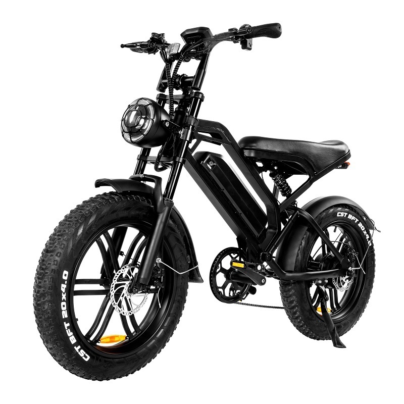 EU Warehouse Fat Tire Electric Bike 20inch V8 Foldable E bike Price 750W Motor 15AH Battery Electric Bicycle